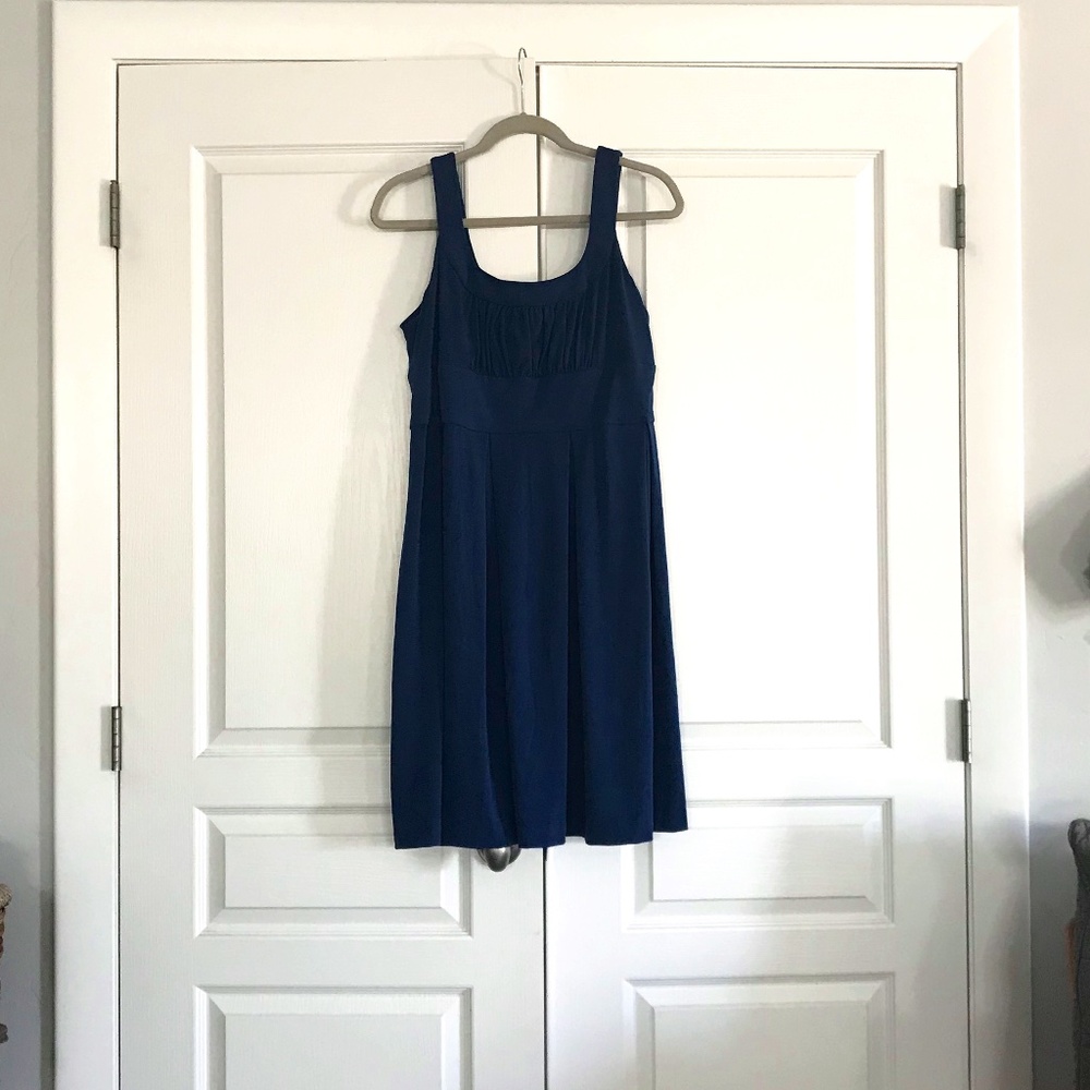 Blue Dress Poly Span Sz L
